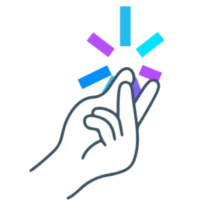 Illustration of hand clicking fingers